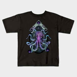 Space octopus pendant Kids T-Shirt